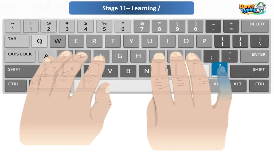 Dance Mat Typing Level 4 - Stage 10,11,12 Fingers Level 4 stage 11