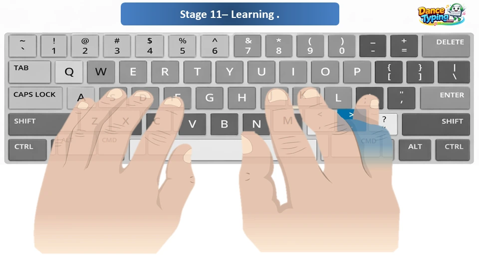 Dance Mat Typing Level 4 - Stage 10,11,12 Fingers Level 4 stage 11 2