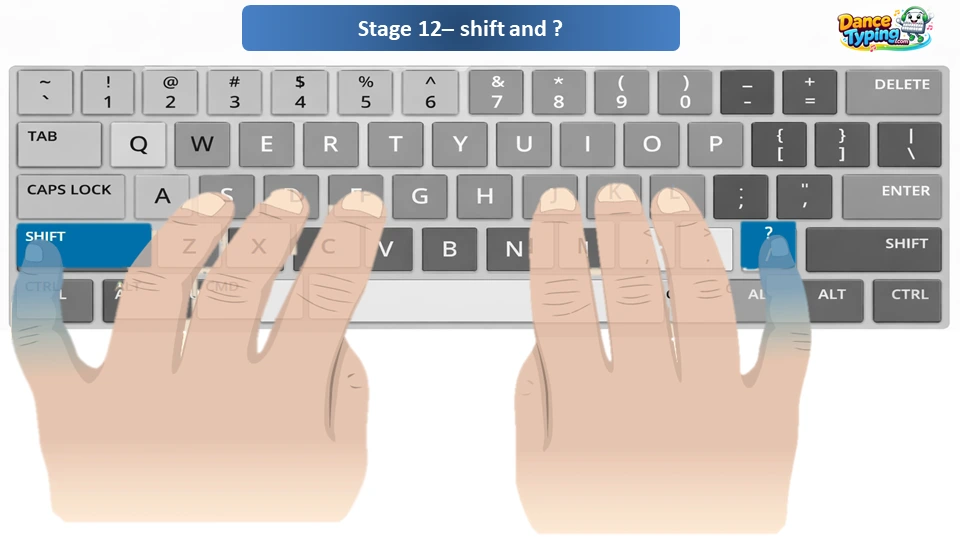 Dance Mat Typing Level 4 - Stage 10,11,12 Fingers Level 4 stage 12